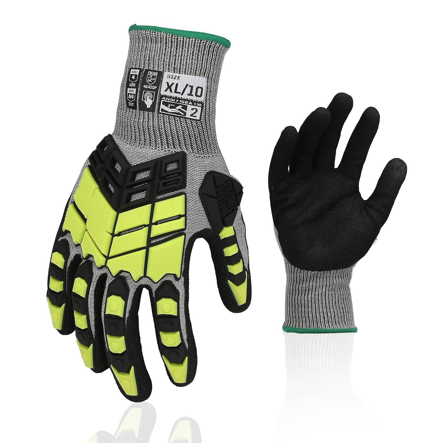 Work Glove Impact - Cut Resistant Impact Gloves, ANSI A4,