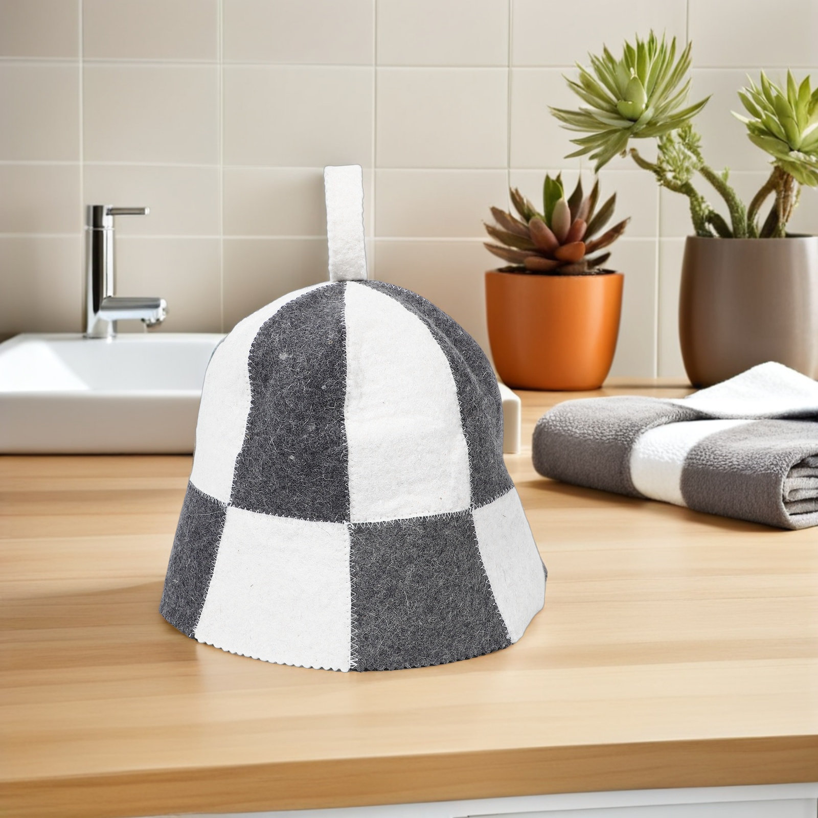 1Set Sauna Kit Felt Hat with M - Heat Resistant Glove recension och pris