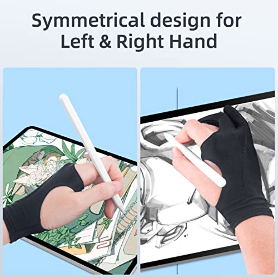 2-Pack Drawing Glove Palm Reje - Touchscreen Glove Capacitive recension och pris