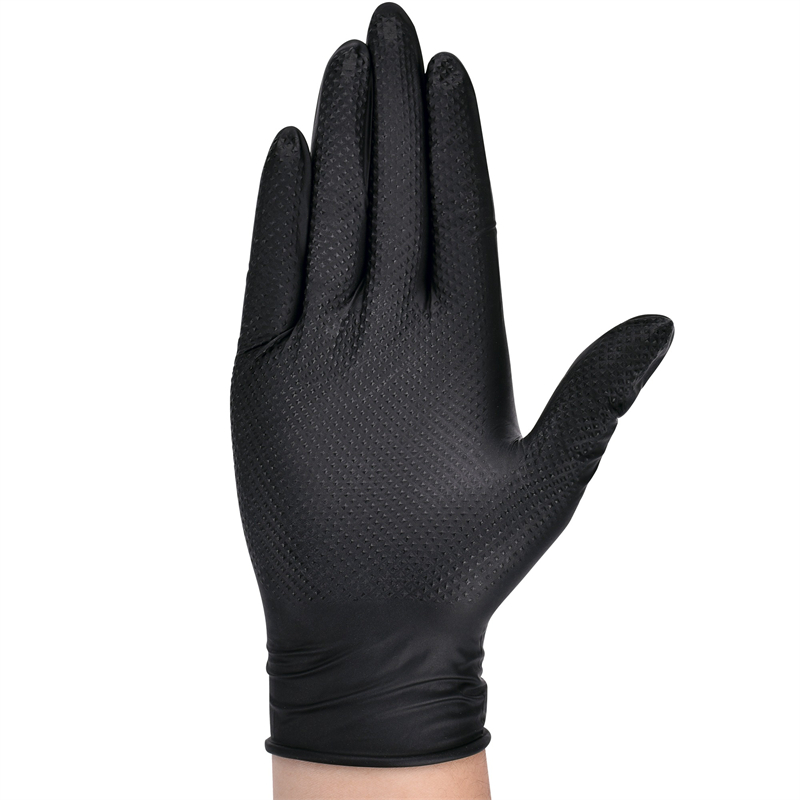 Heavy Duty Black Nitrile Glove - Nitrile Mechanic Glove recension och pris