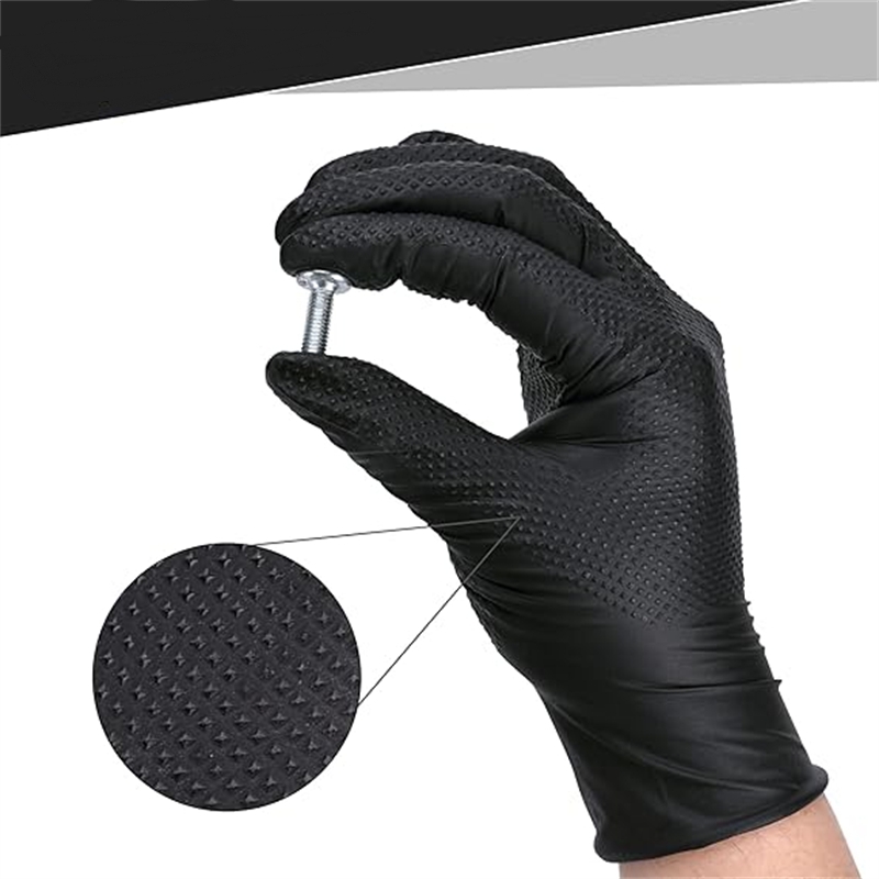 Heavy Duty Black Nitrile Glove - Nitrile Mechanic Glove recension och pris