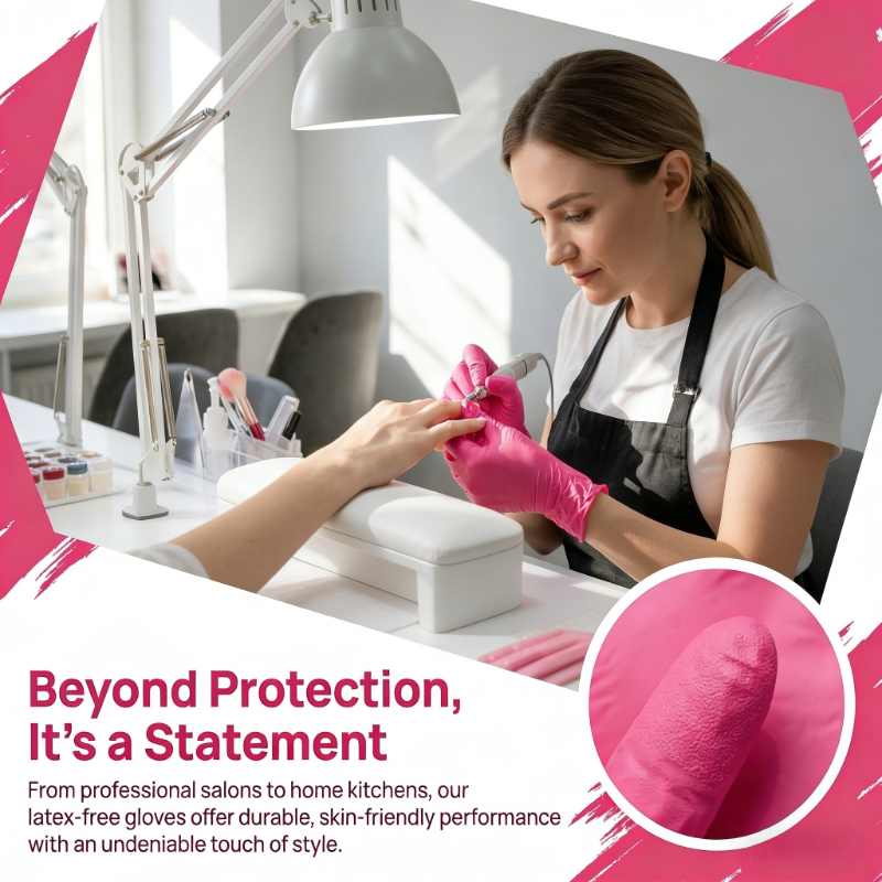10-100PCS Pink Nitrile Disposa - Nitrile Mechanic Glove recension och pris
