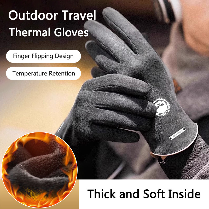 2pc Man Winter Warm Gloves For - Leather Driving Glove recension och pris