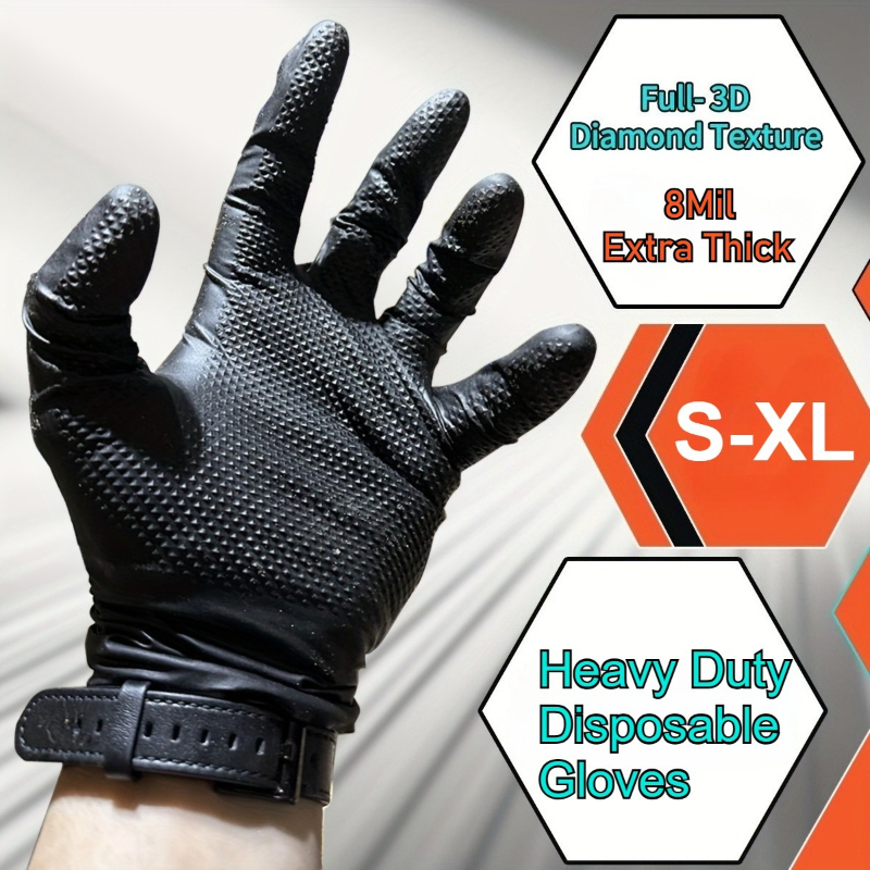 Extra Thick 8 Mil  Heavy Duty  - Nitrile Mechanic Glove recension och pris