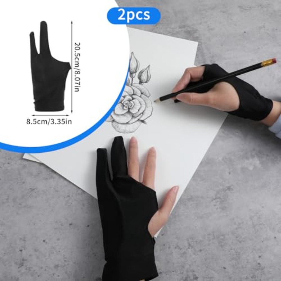 2 Pack Digital Drawing Glove R - Touchscreen Glove Capacitive recension och pris