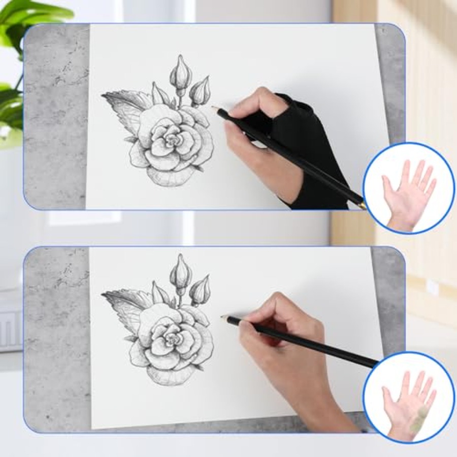 2 Pack Digital Drawing Glove R - Touchscreen Glove Capacitive recension och pris