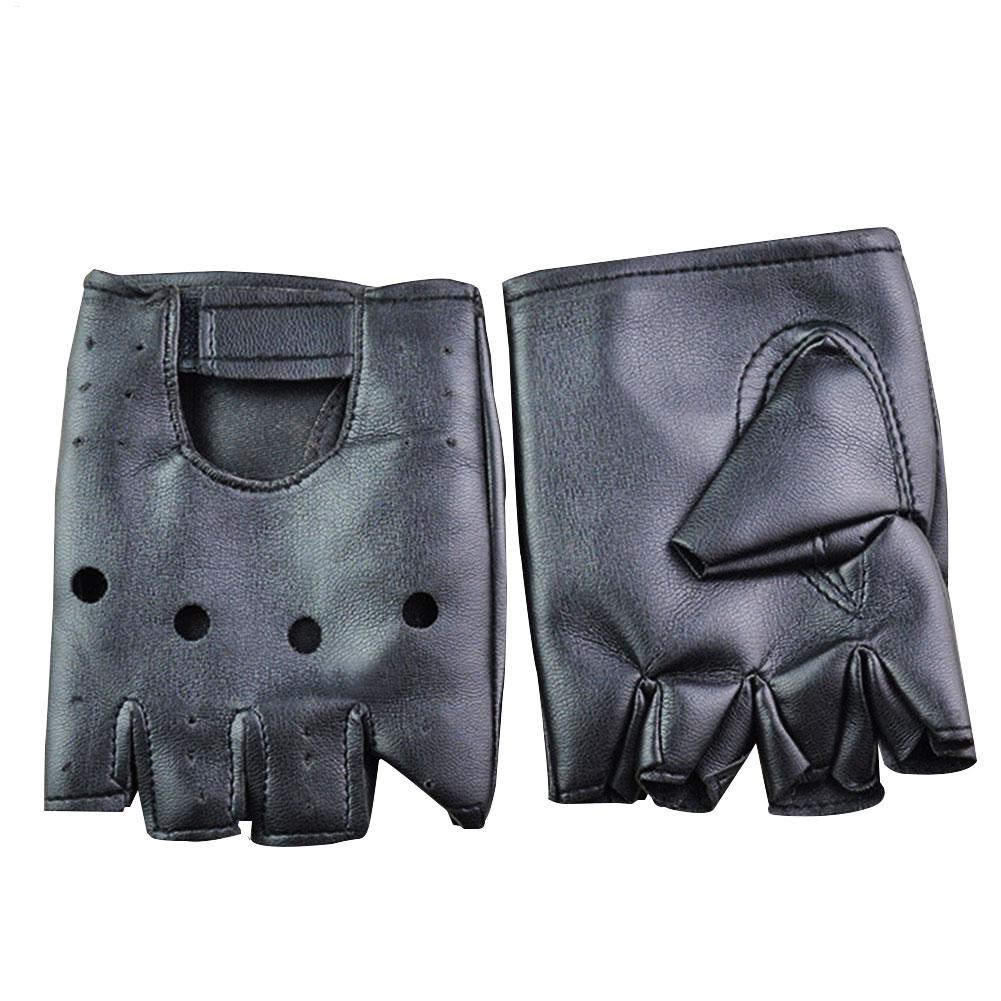 Punk Fingerless Gloves PU Leat - Workout Glove Gym recension och pris