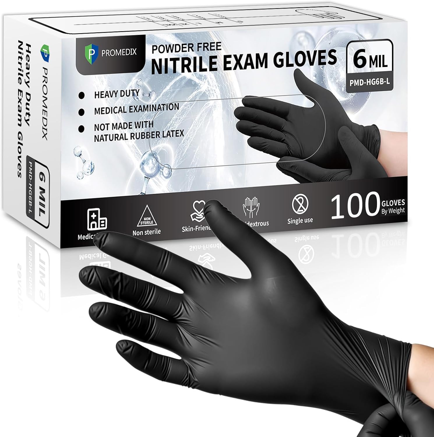 Black Disposable Nitrile Glove - Rubber Glove Cleaning recension och pris
