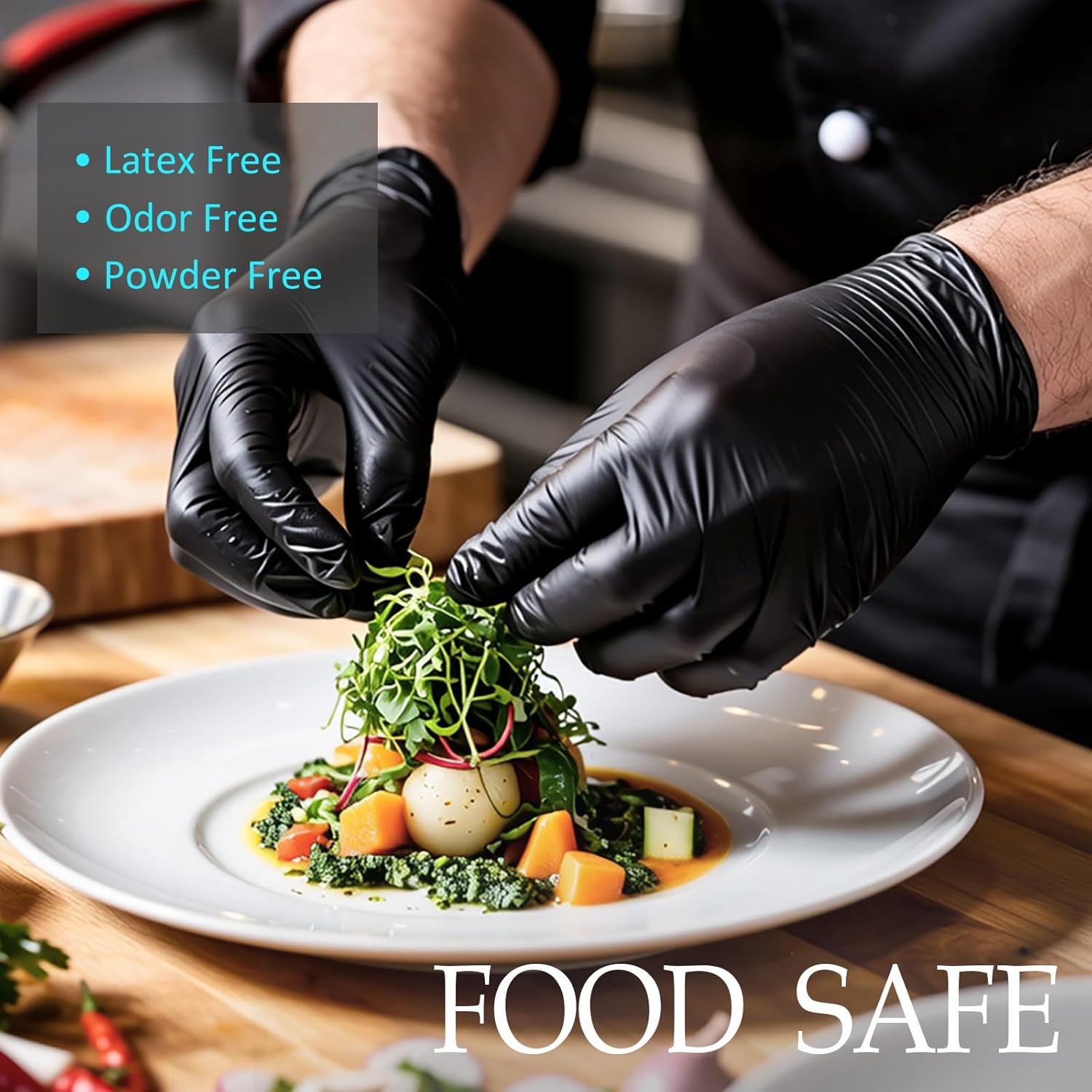 Black Disposable Nitrile Glove - Rubber Glove Cleaning recension och pris
