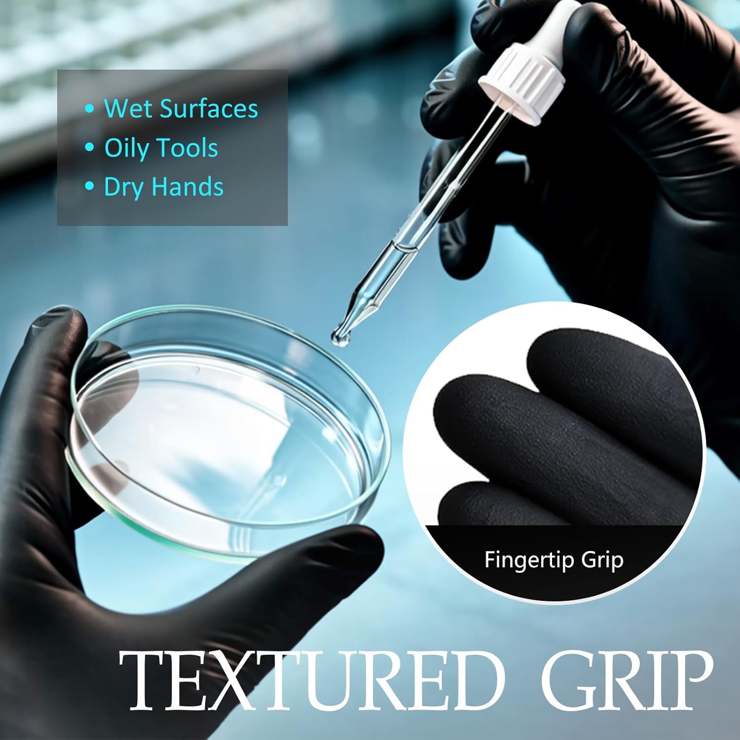 Black Disposable Nitrile Glove - Rubber Glove Cleaning recension och pris