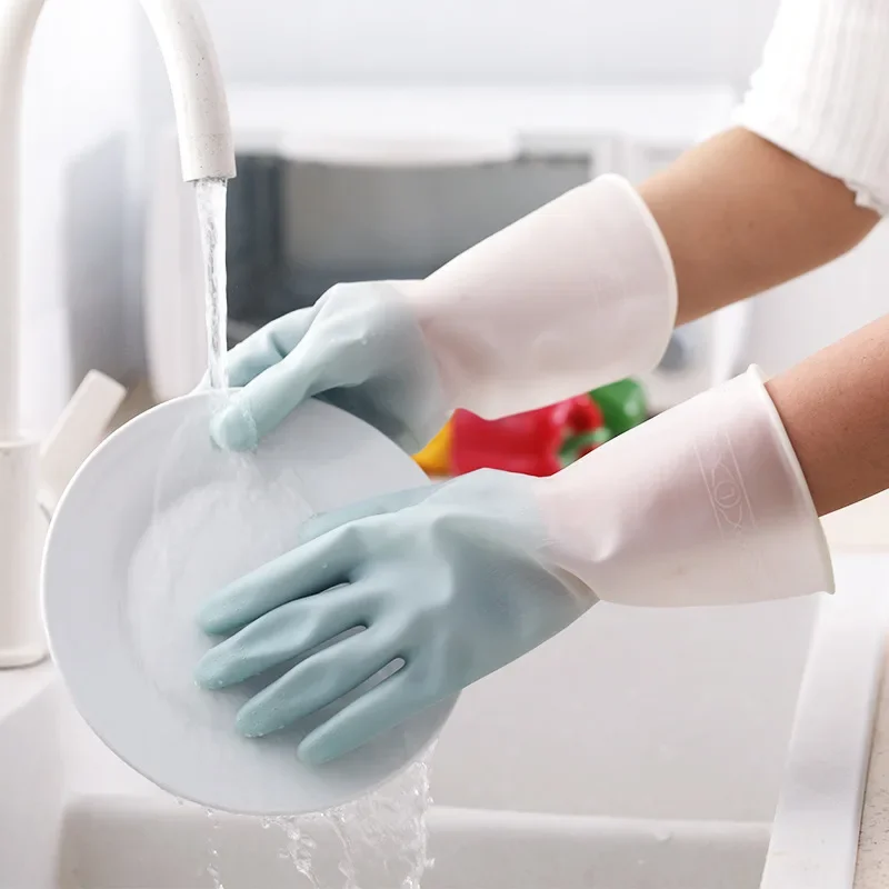 Dishwashing Cleaning Gloves Si - Dish Glove Rubber recension och pris