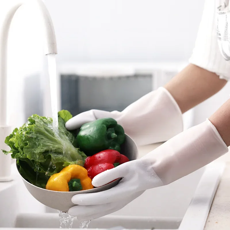 Dishwashing Cleaning Gloves Si - Dish Glove Rubber recension och pris