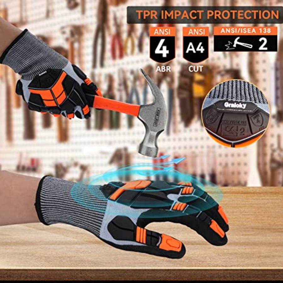 Safety Work Gloves with Impact - Work Glove Impact recension och pris