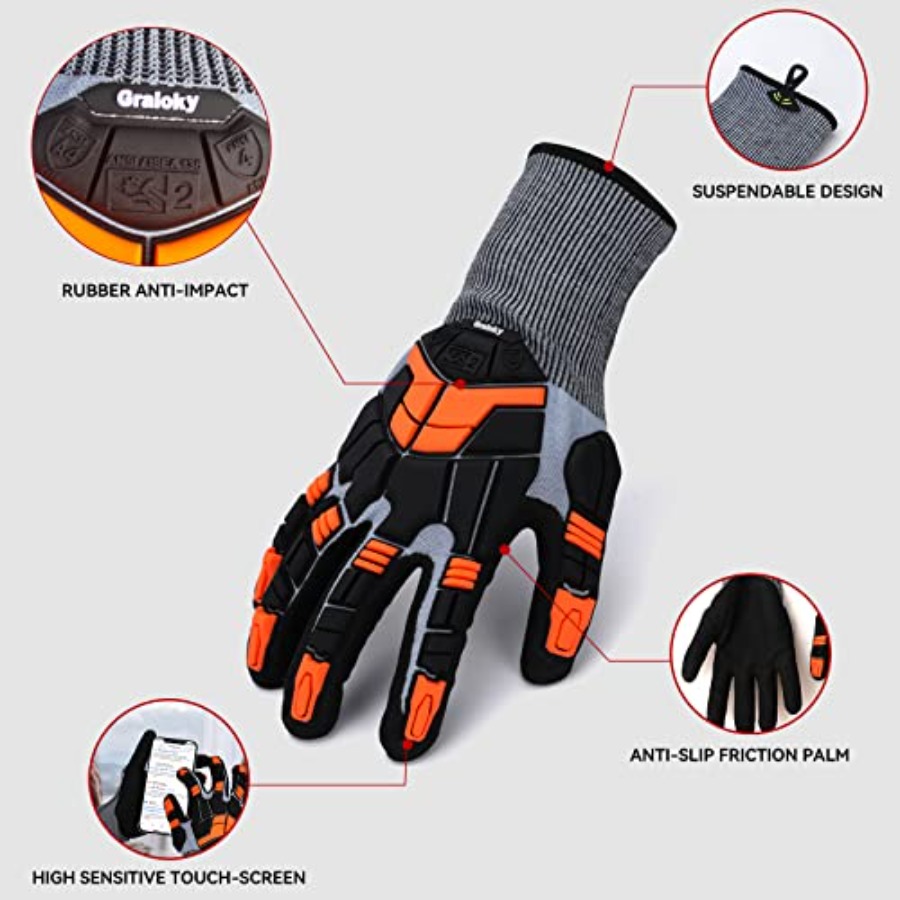 Safety Work Gloves with Impact - Work Glove Impact recension och pris