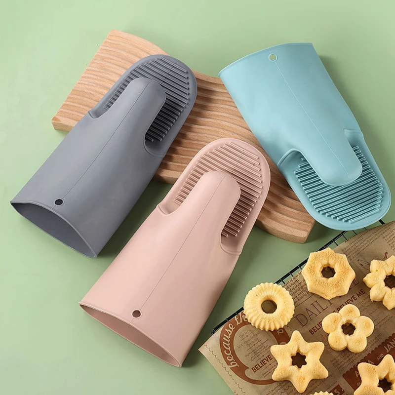 1/2Pcs Long Thickened Oven Glo - Oven Mitt Silicone recension och pris