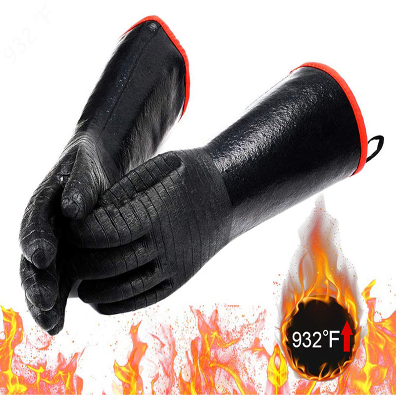 BBQ Gloves 18IN 932℉ Heat Resi - Rubber Glove Cleaning recension och pris
