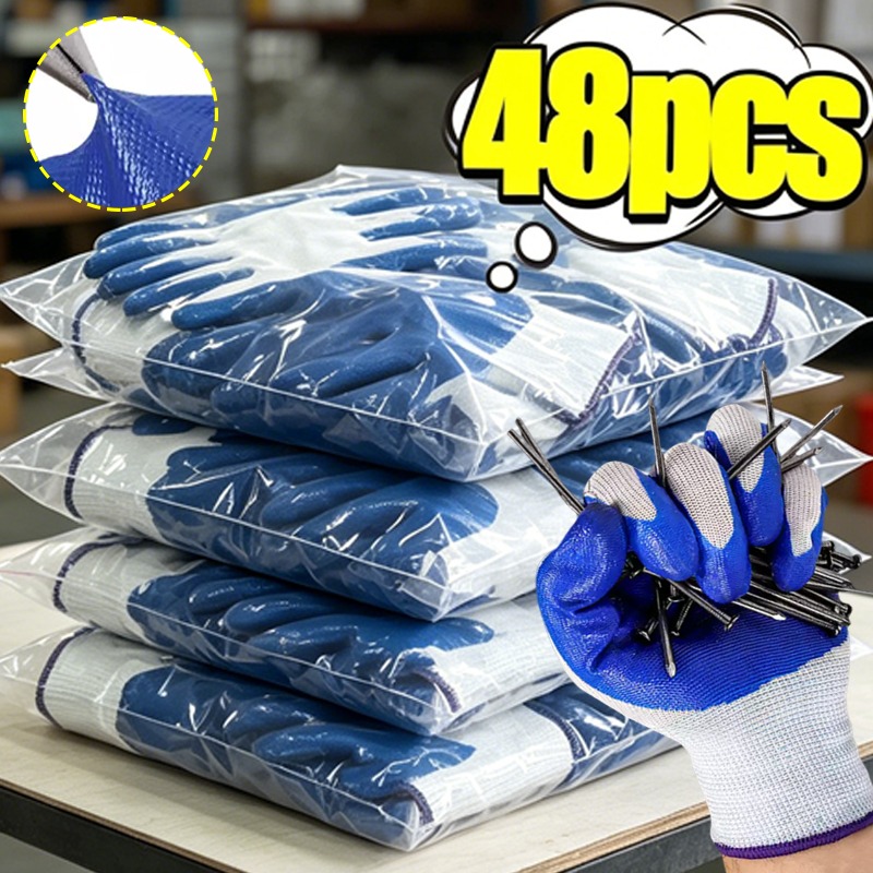 Blue Latex Rubber Nitrile Work - Nitrile Mechanic Glove recension och pris