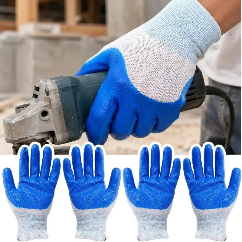 Blue Latex Rubber Nitrile Work - Nitrile Mechanic Glove recension och pris