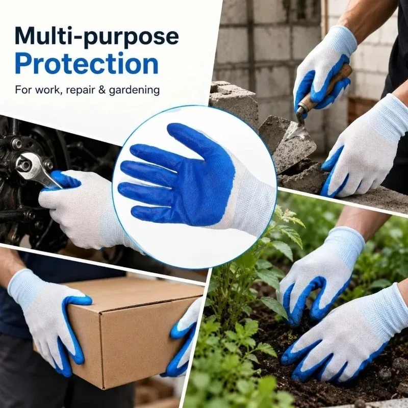 Blue Latex Rubber Nitrile Work - Nitrile Mechanic Glove recension och pris