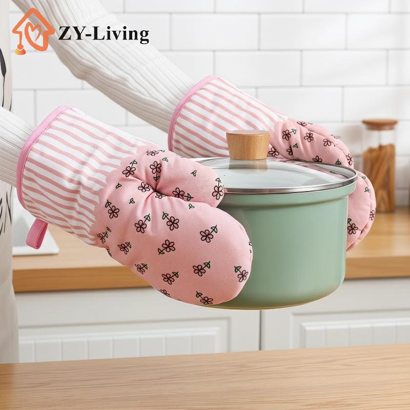 1Pcs Thickened Plaid Microwave - Oven Mitt Silicone recension och pris