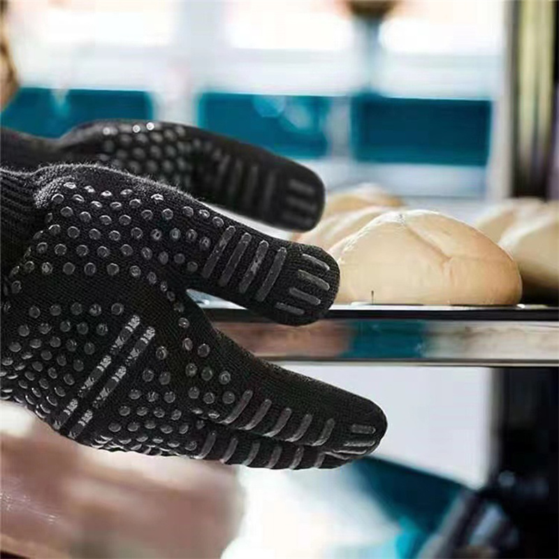 1PC Gloves 800 Degrees Firepro - Oven Mitt Silicone recension och pris
