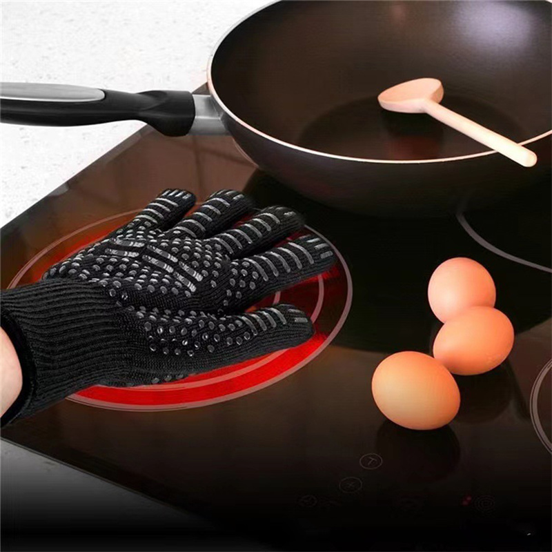 1PC Gloves 800 Degrees Firepro - Oven Mitt Silicone recension och pris