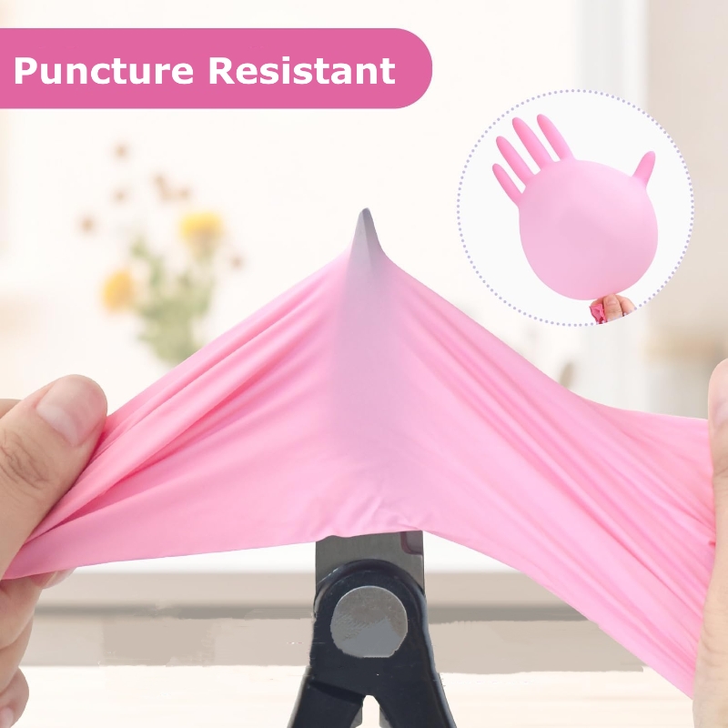 20/50/100PCS Pink Nitrile Disp - Latex Disposable Glove recension och pris