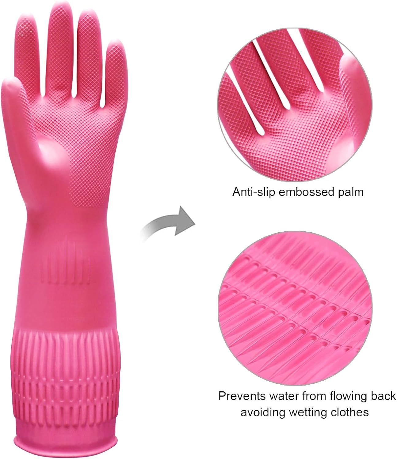 3 Pairs of Rubber Dishwashing  - Rubber Glove Cleaning recension och pris