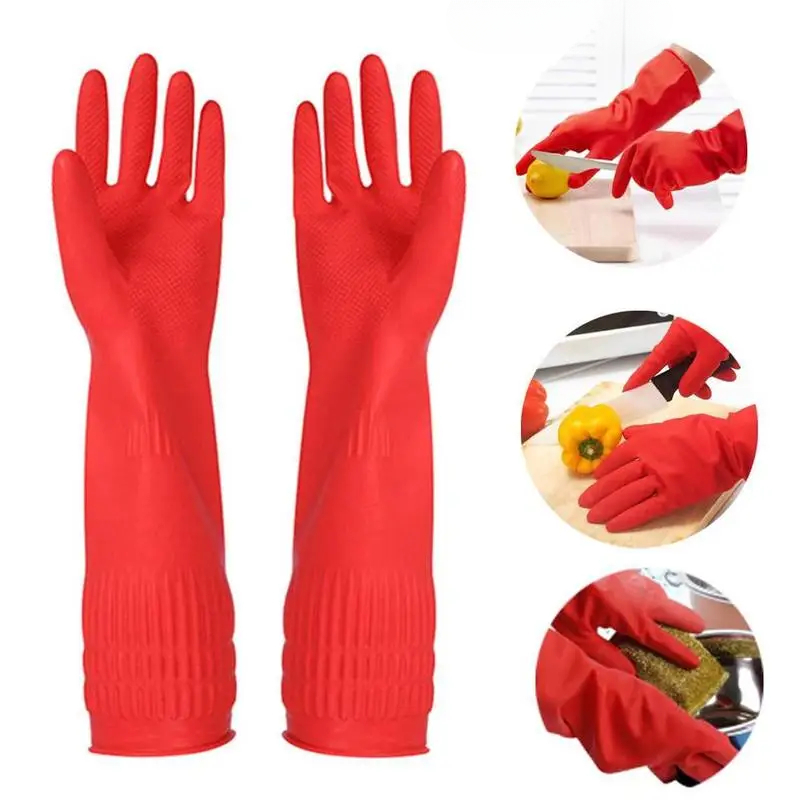 1 pair S/M/L Red Flexible Rubb - Dish Glove Rubber recension och pris
