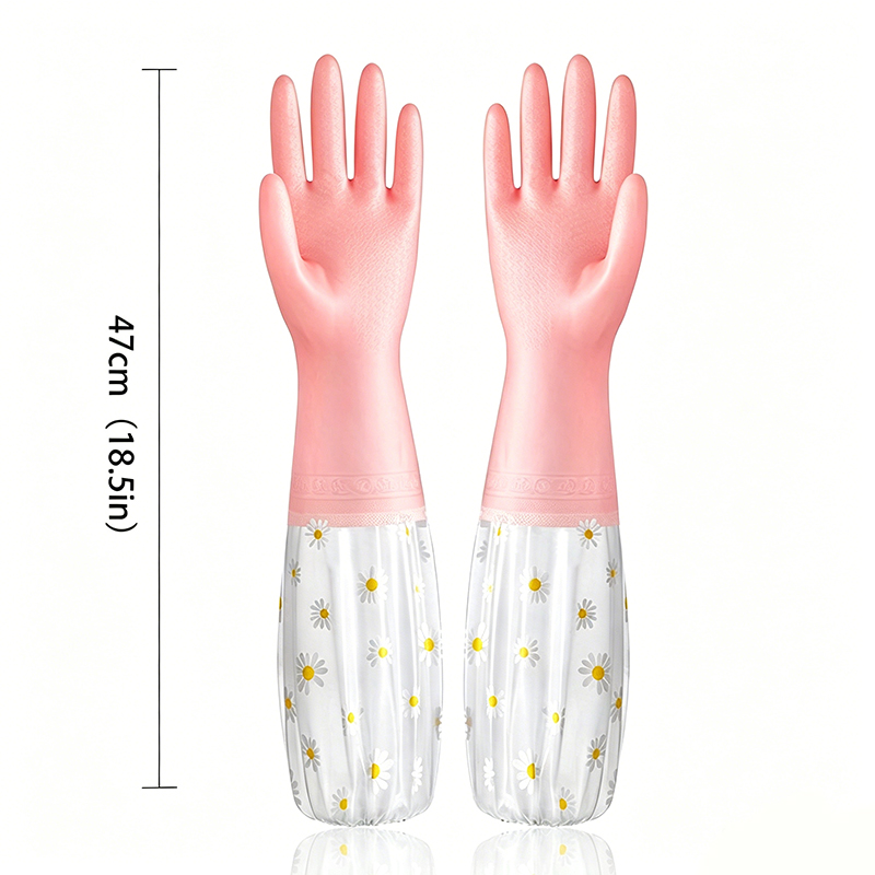 A Pair of New Long-Sleeved Rub - Dish Glove Rubber recension och pris