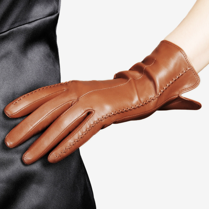 Real Leather Gloves Female Hig - Leather Driving Glove recension och pris