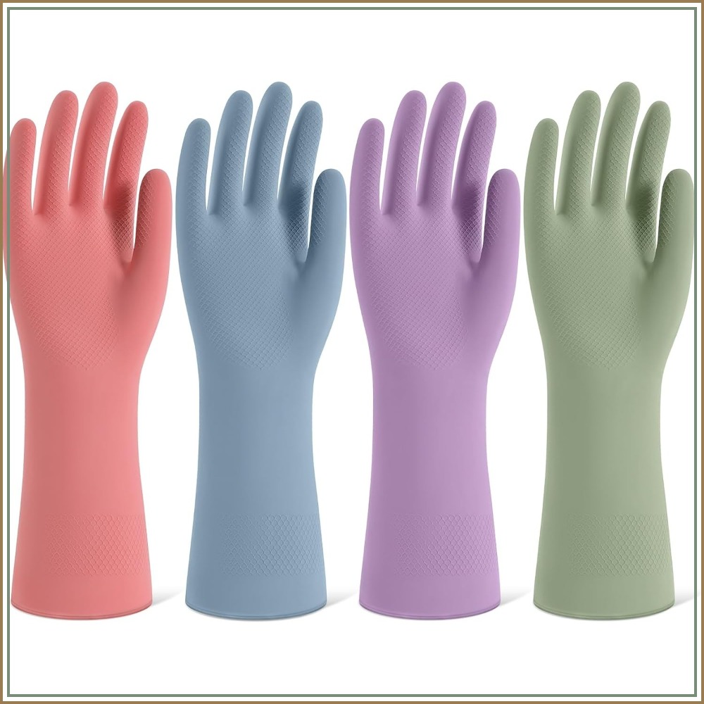 4 Pairs Rubber Cleaning Gloves - Rubber Glove Cleaning recension och pris