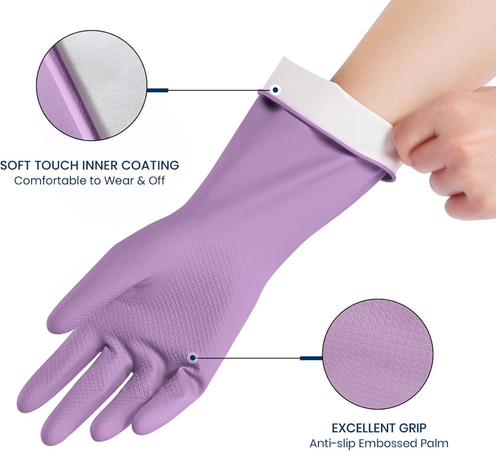 4 Pairs Rubber Cleaning Gloves - Rubber Glove Cleaning recension och pris