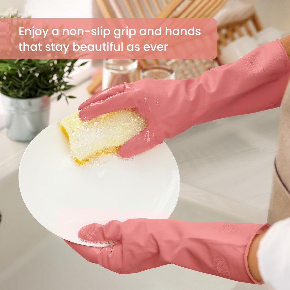 4 Pairs Rubber Cleaning Gloves - Rubber Glove Cleaning recension och pris