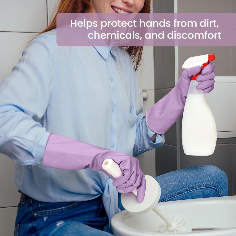 4 Pairs Rubber Cleaning Gloves - Rubber Glove Cleaning recension och pris