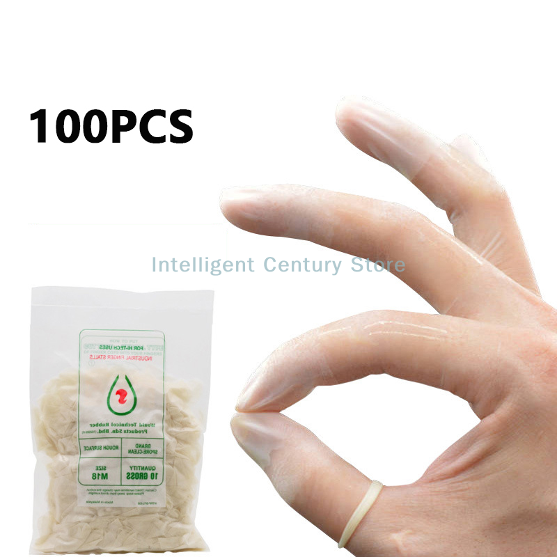 100 Pcs Rubber Non-slip Anti-s - Latex Disposable Glove recension och pris