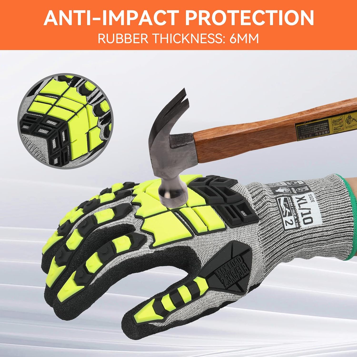Cut Resistant Impact Gloves, A - Work Glove Impact recension och pris